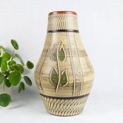 Vintage Ceramic Vase, West Germany, German pottery, Boho, Mid Century
