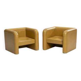 Pair of Rare Armchairs by Trussardi, Italy, 1970s
