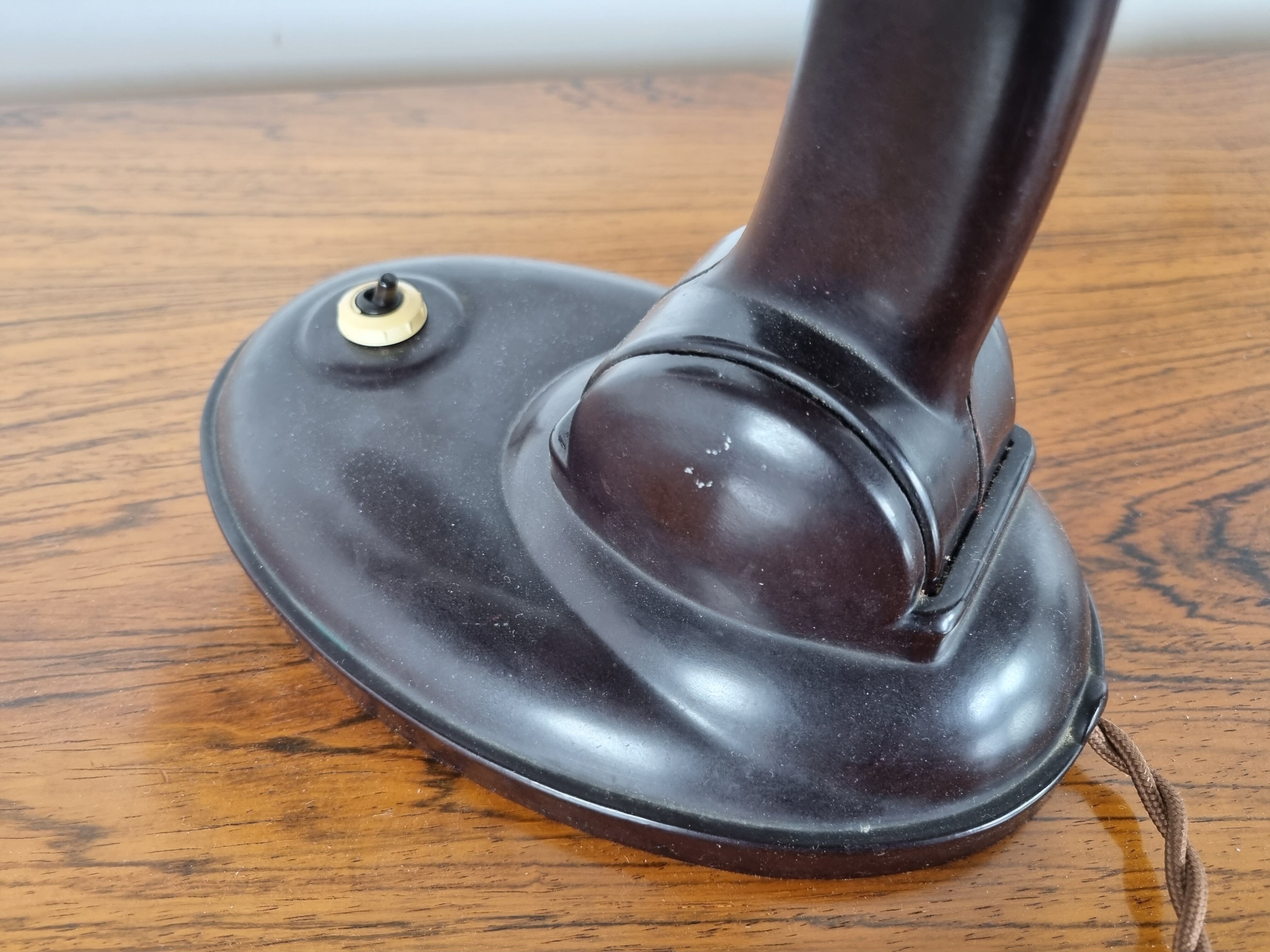 Pair of bakelite 11126 Table Lamps by Eric Kirkman Cole, 1930s