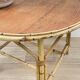 VINTAGE Low Table in Oak and Rattan