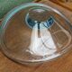 Crystal cup, free form, signed