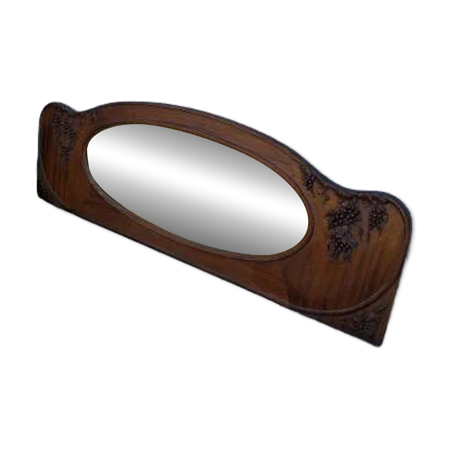 Miroir ovale biseauté