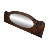 Bevelled oval mirror