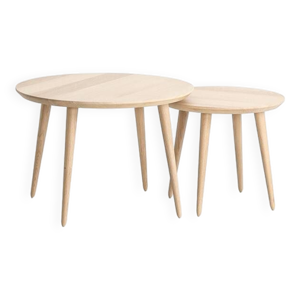 Duo de table basse ronde