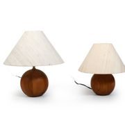 Ensemble de lampes de table en teck danois Dyrlund & MCM