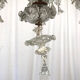 Ancien lustre de Venise, Murano en verre transparent