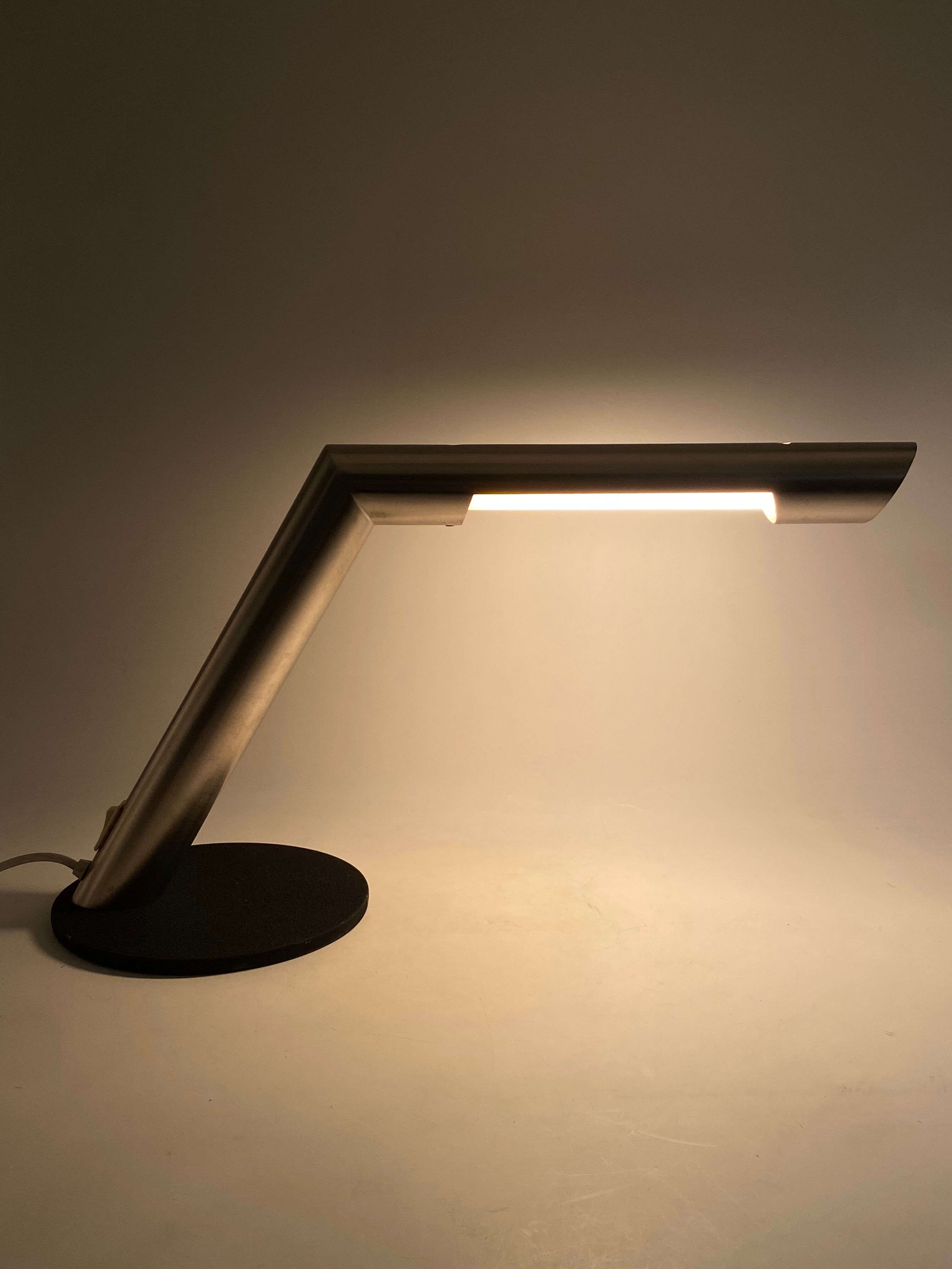 Nanda Vigo, space age desk lamp, Arredoluce, Milano Italy, 1970s