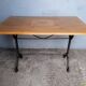 Bistro table ep 1940 cast iron and wood