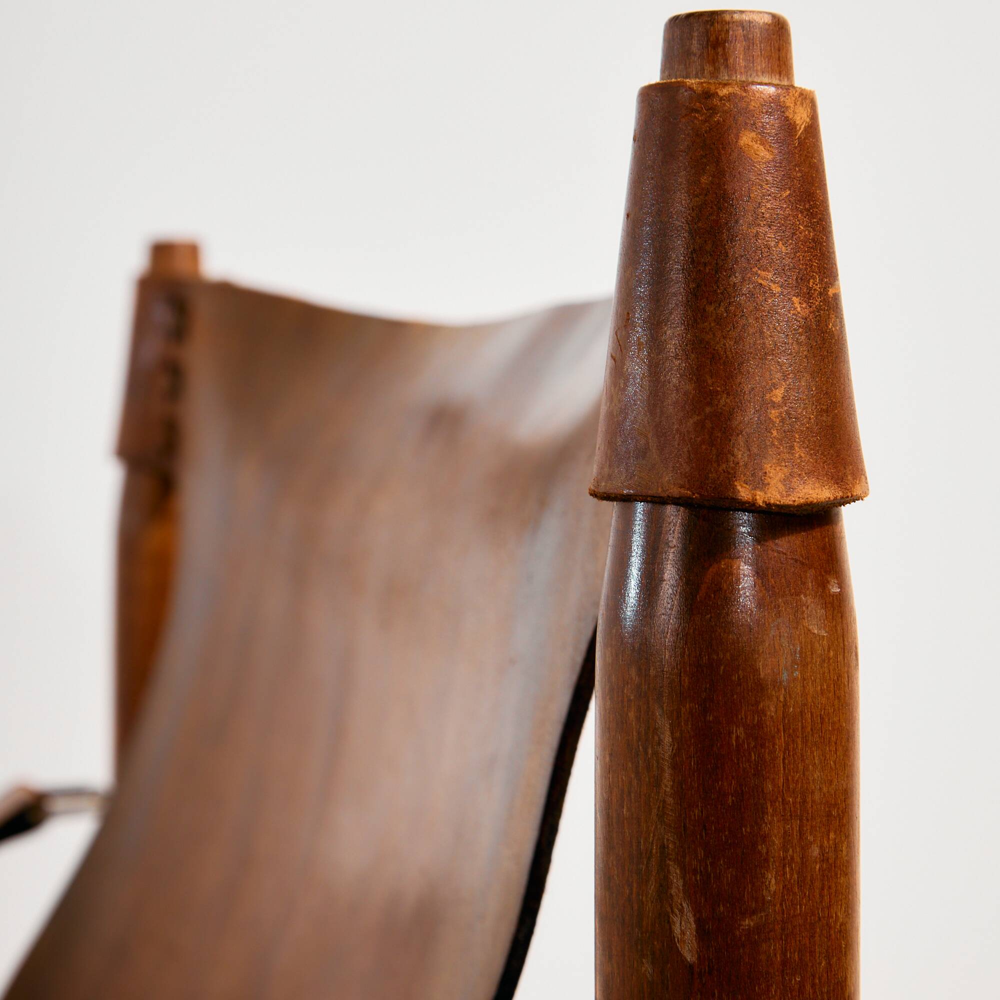 Hungarian calf leather lounge chair and ottoman, set of 2