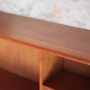 Vintage wooden furniture, Roger Landault shelf for ABC, 1950s.
