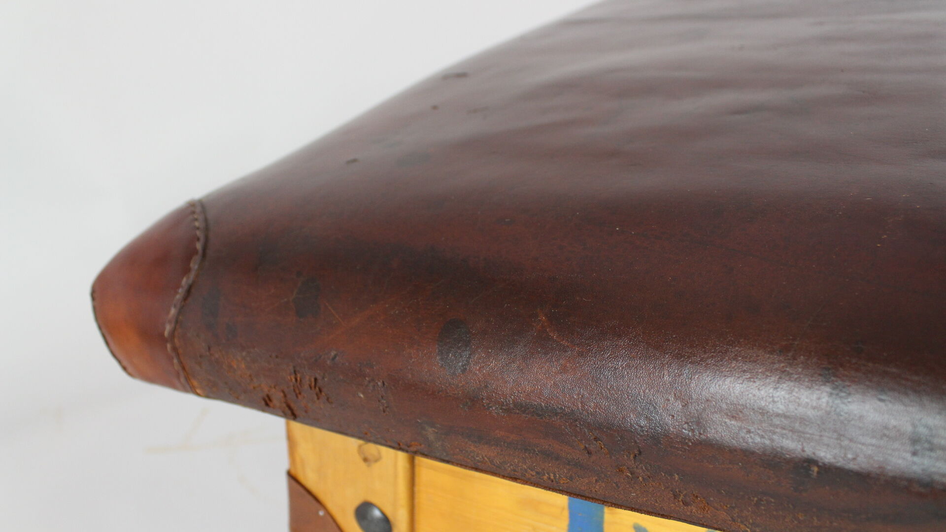 Leather gym table, 1930s