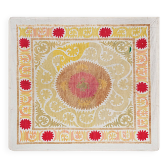 Hand knotted rug, vintage Turkish rug 121x128 cm