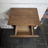 Louis Philippe style bedside table in solid oak