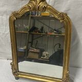 Miroir en bois et stuc doré décor palmette époque Louis XV 18ème 31x45cm