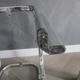 3 Vintage trundle tables in chromed steel and smoked glass