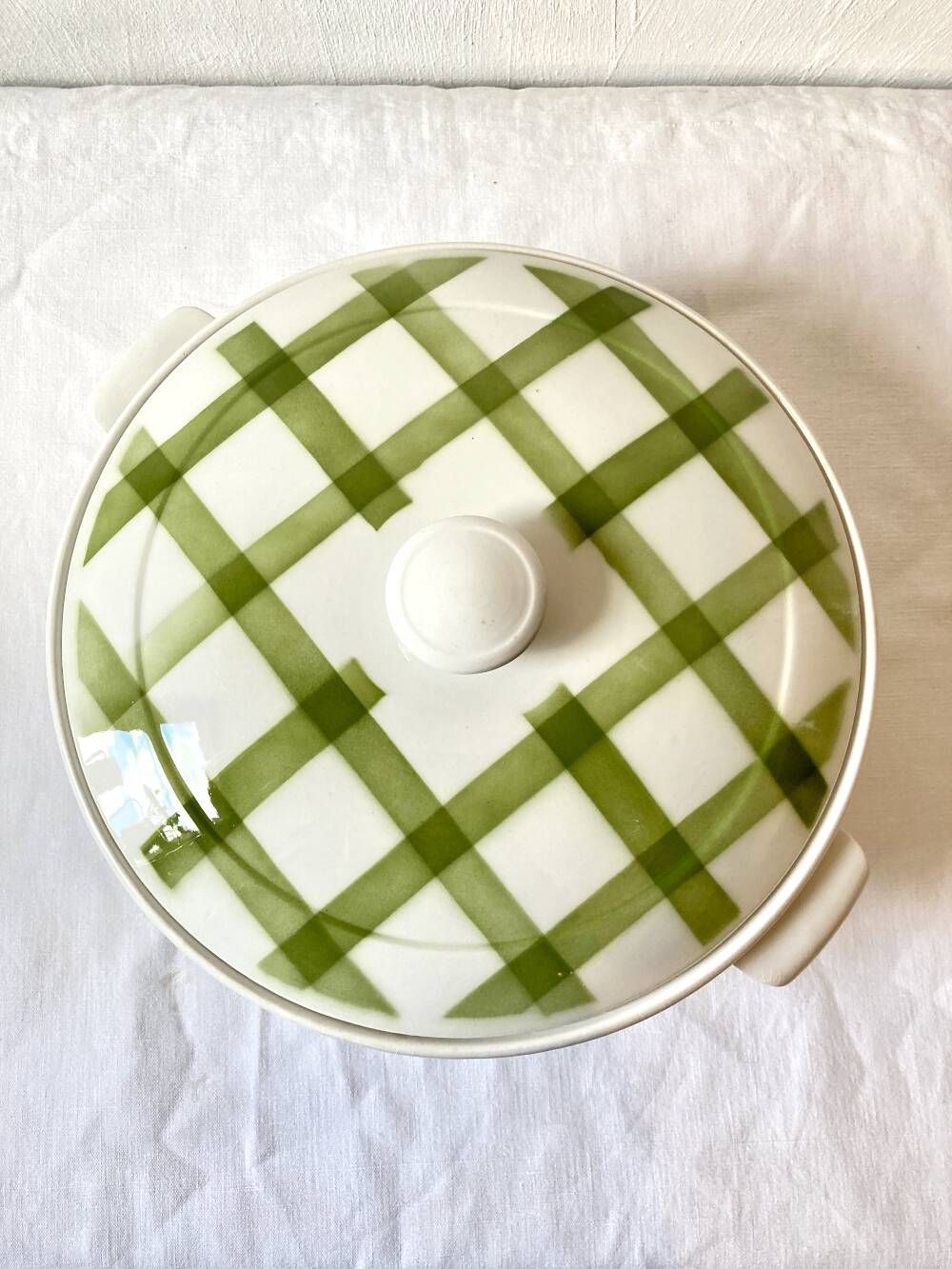 Set of three serving dishes, Moulins des Loups, model "Tablecloth"