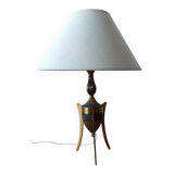Lamp in gold and silver brass 1950.