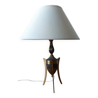 Lampe en laiton doré et argenté 1950.