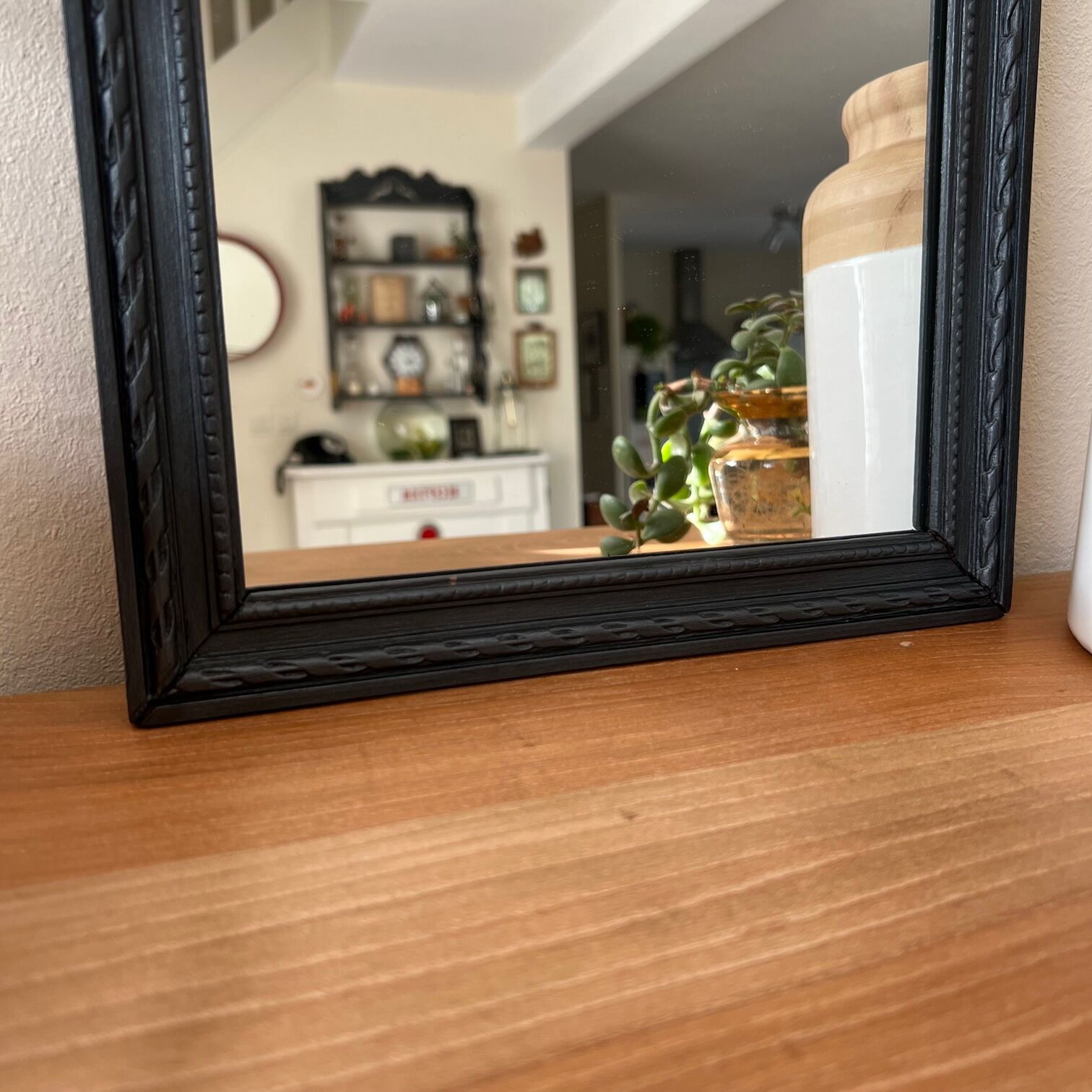 Miroir trumeau en bois “L’éducation expérimentale”