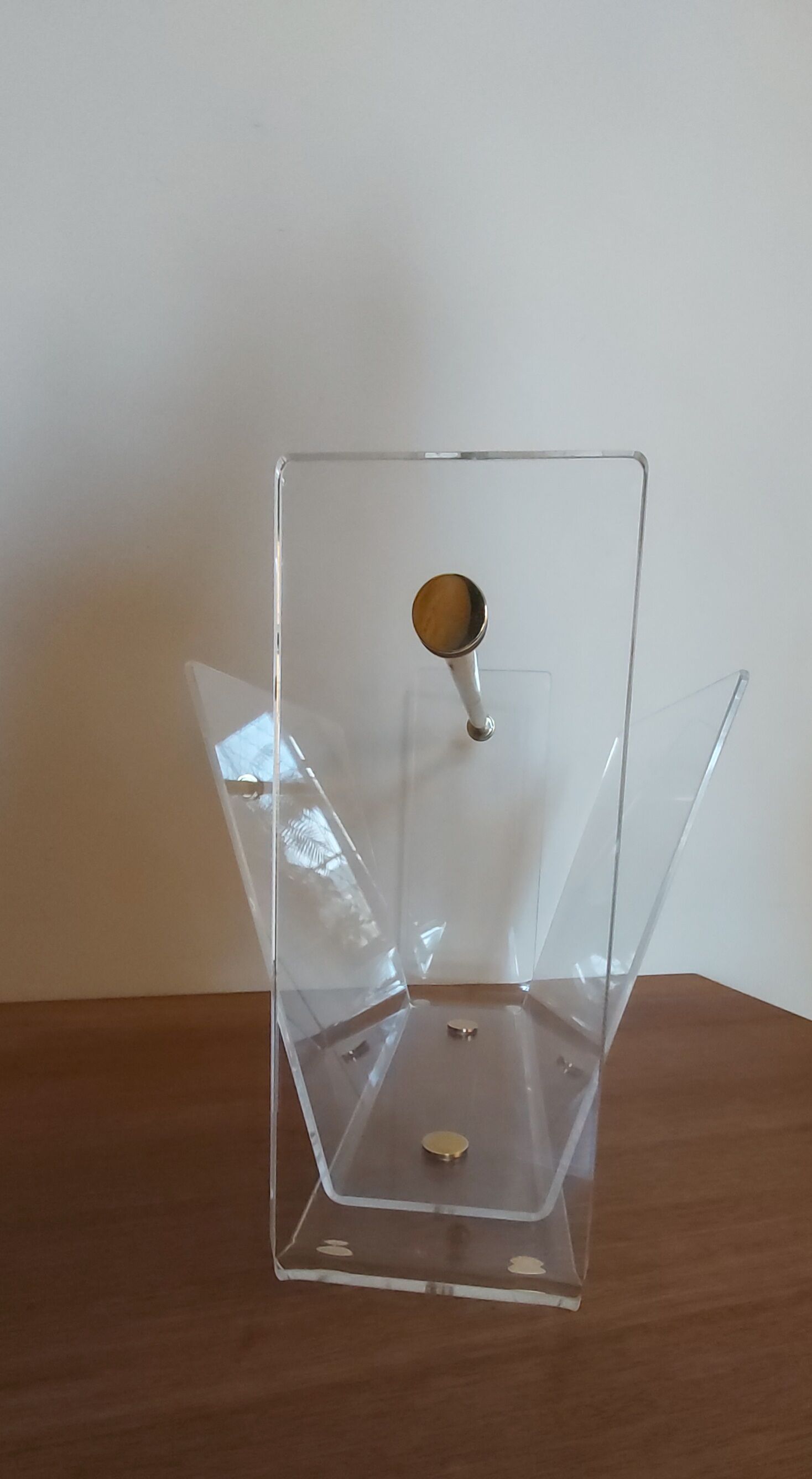 David Lange magazine holder in plexiglas