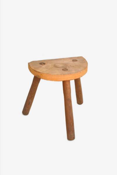 Tabouret demi-lune