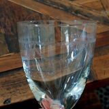 Set of 8 engraved crystal glasses – Louis XVI style