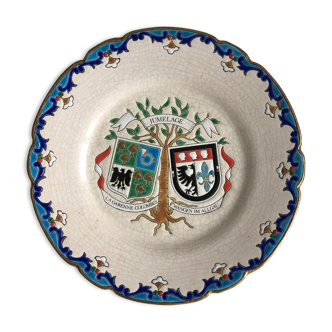 Longwy Faïence decorative plate