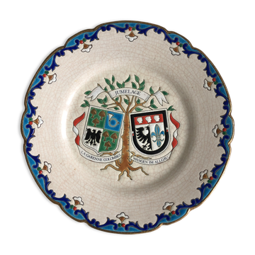 Assiette décorative en Faïence de Longwy