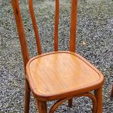 Set of 6 old bistro chairs