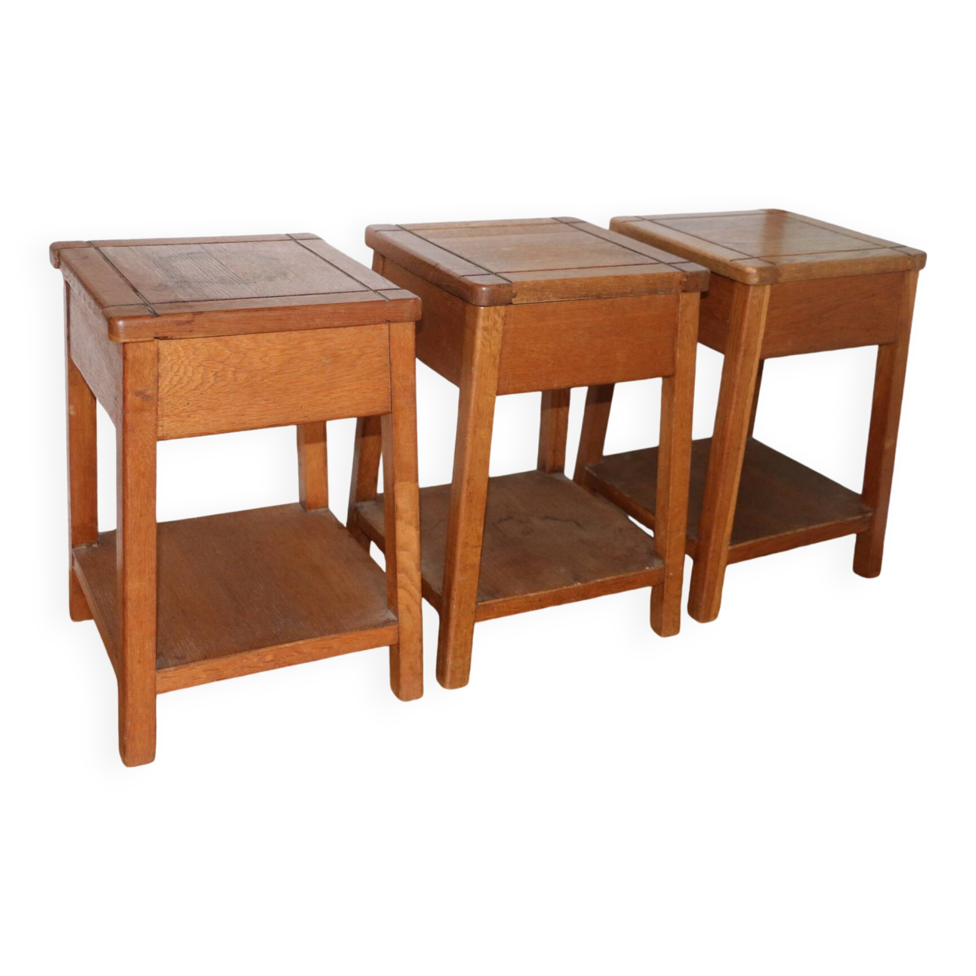 Tabouret/chevet chêne reconstruction