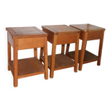 Oak stool/bedside table reconstruction