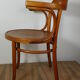 Old curved wooden armchair, 1930/1950. 78x58x48 cm.