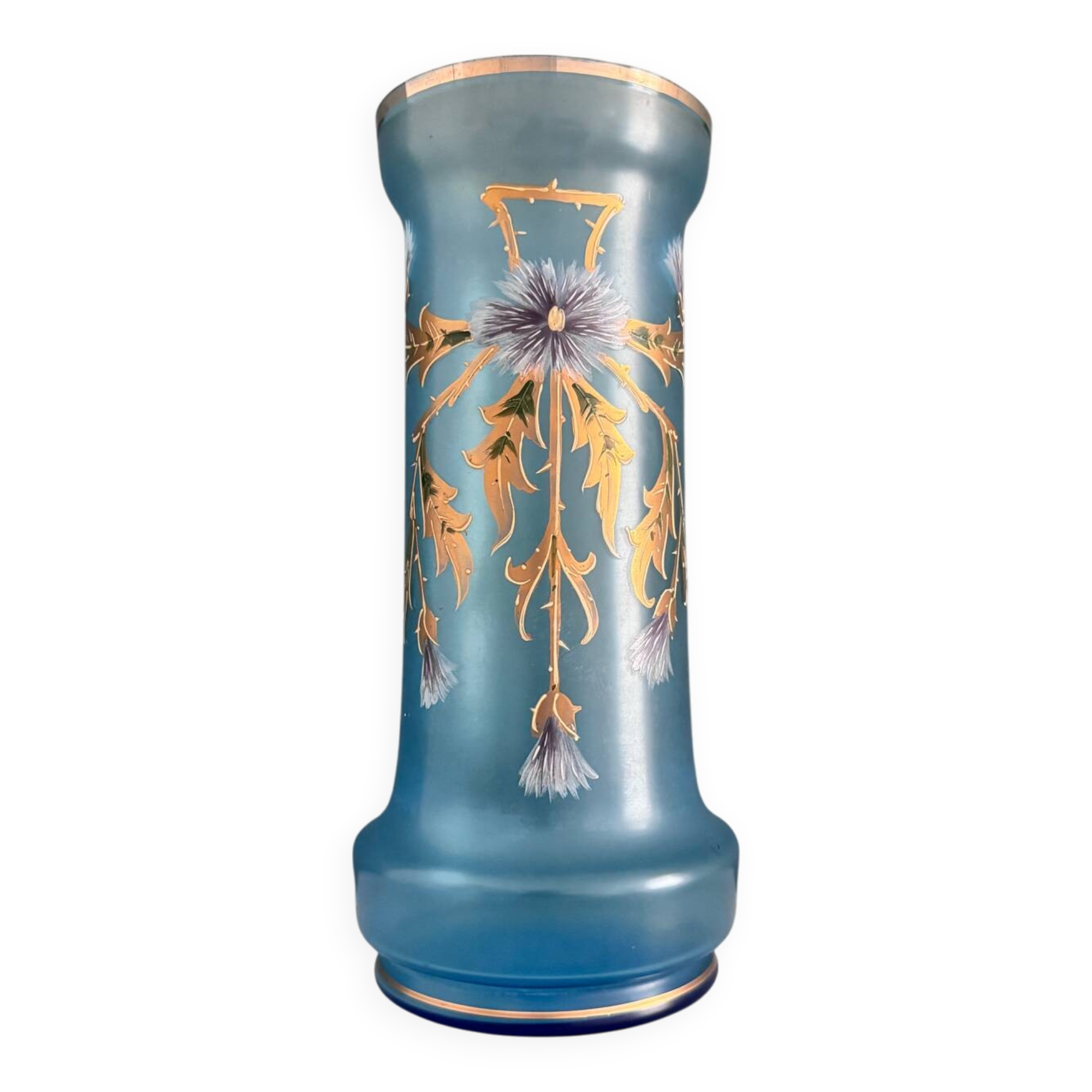 Legras roll vase, late 19th century