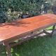 Solid oak farmhouse table with extensions