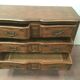 Three walnut drawers chest