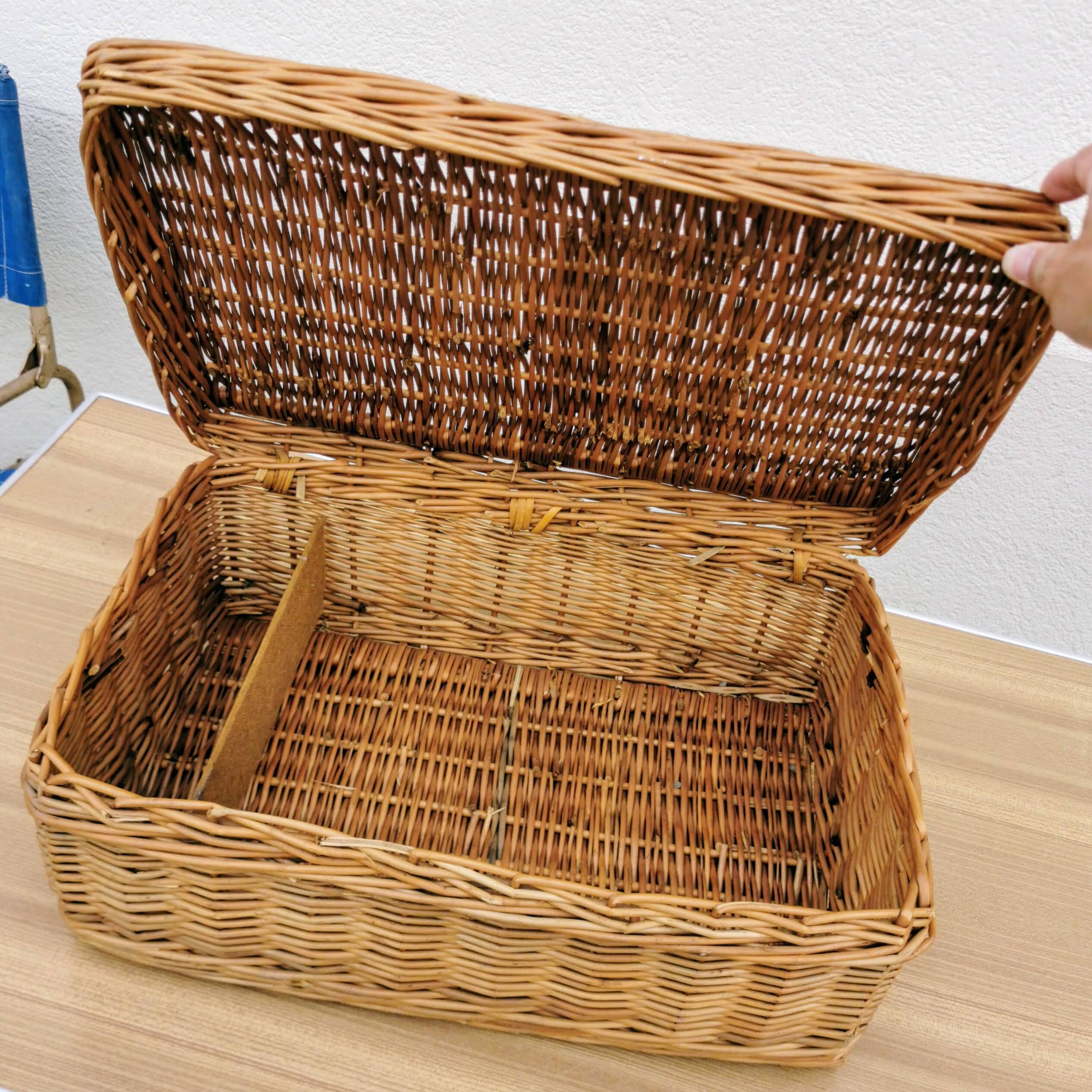 Wicker suitcase