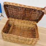 Wicker suitcase
