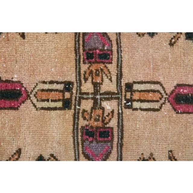 Vintage Turkish Oushak Handmade Wool Cotton Orange Runner Rug 113x317