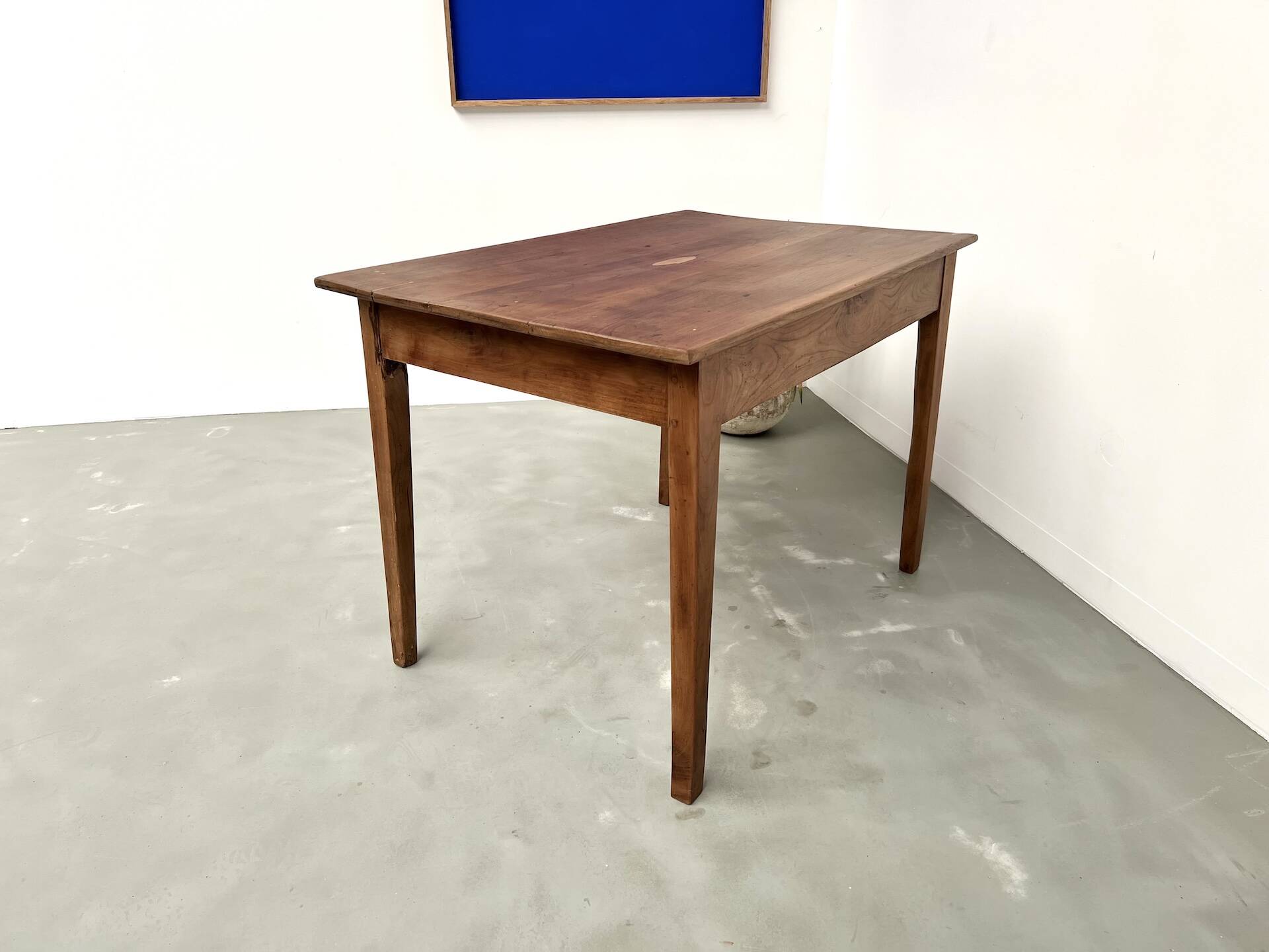 Solid cherry wood desk with spindle legs