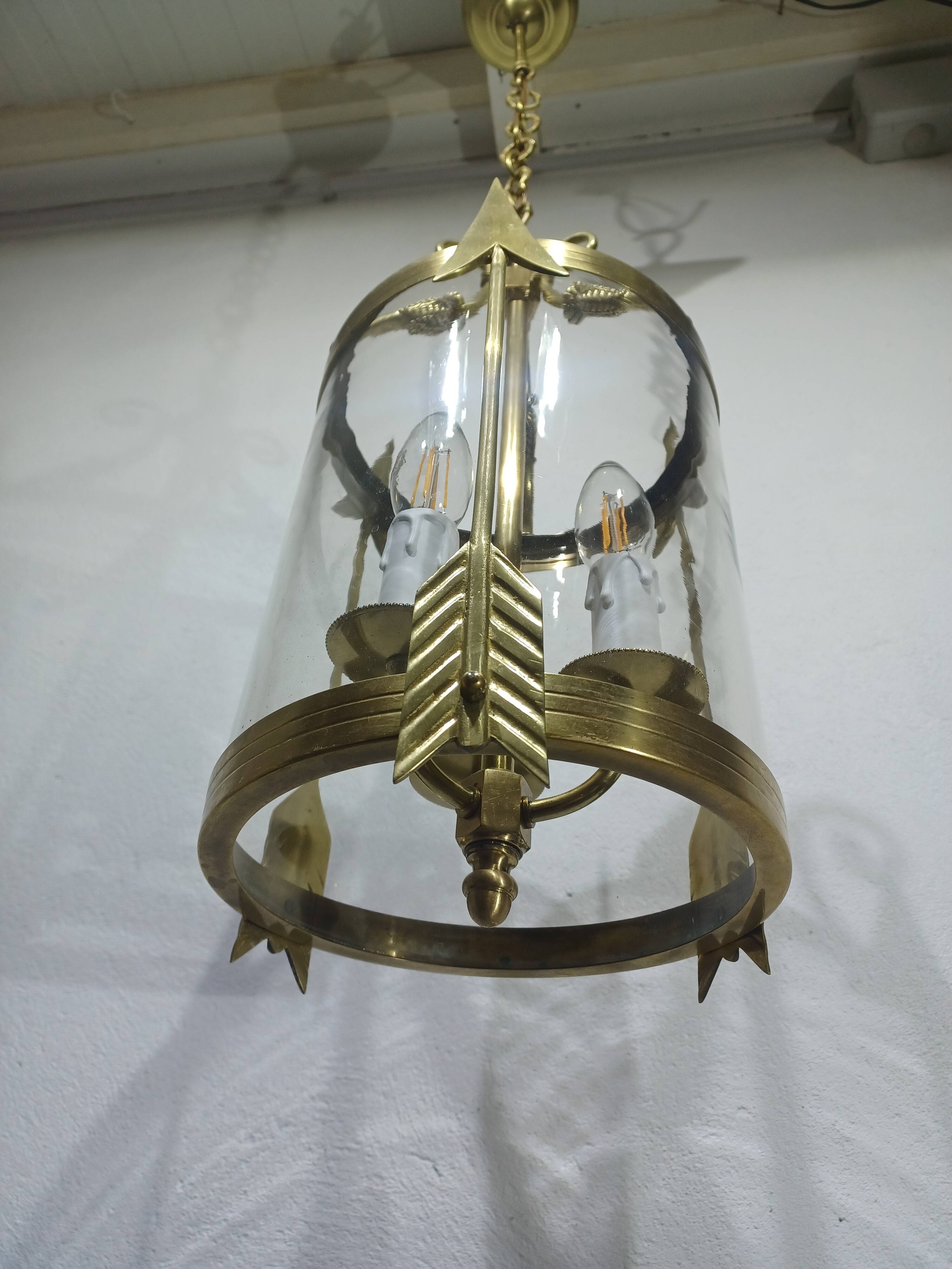 Empire Style 3-Light Bronze Lantern