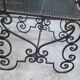 Paire de fauteuils en fer forge noir