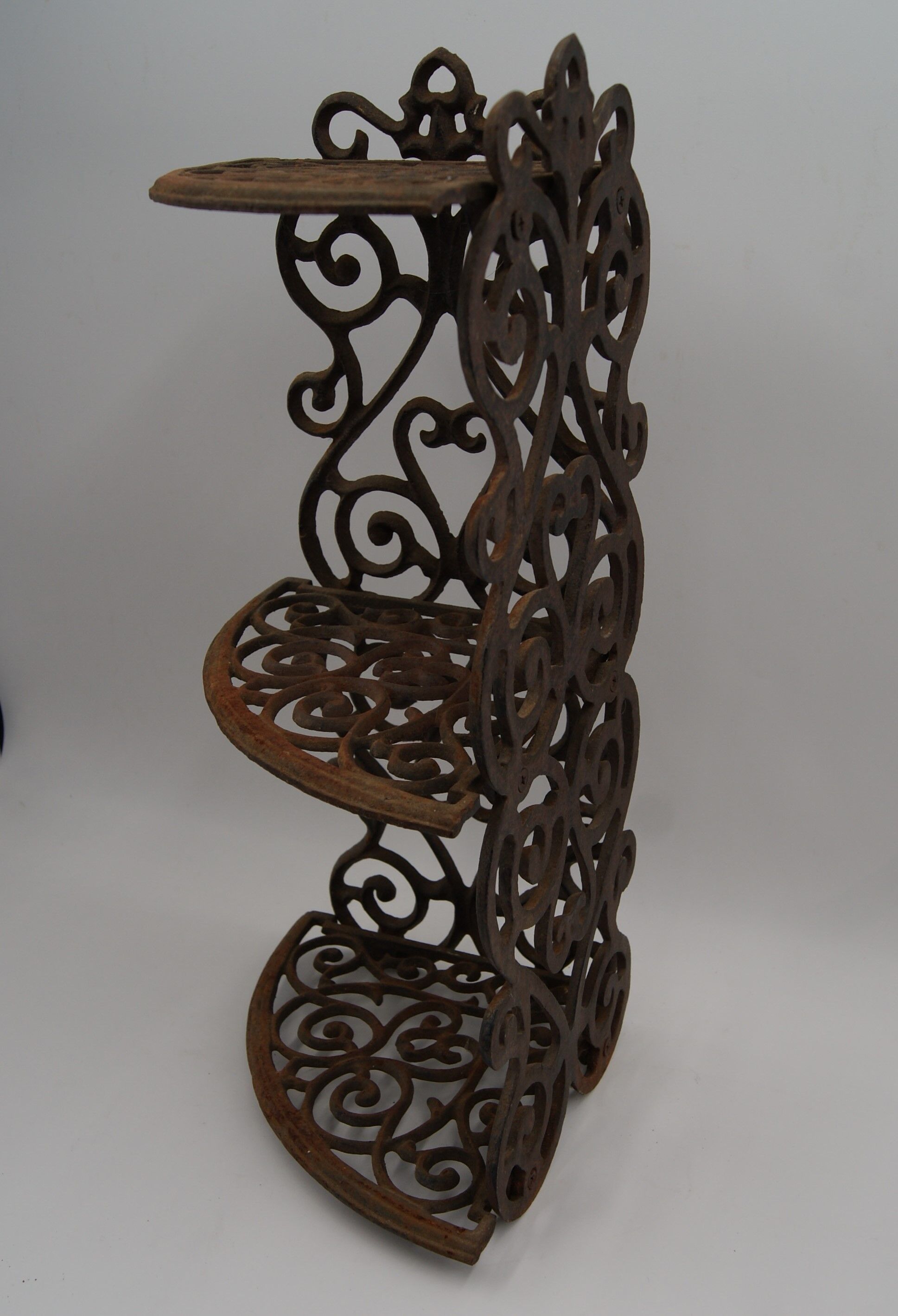 Vintage cast iron angle shelf