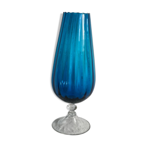 vase murano bleu vintage