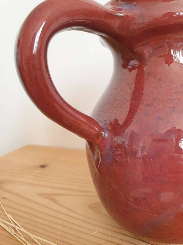 Handcrafted ceramic pitcher