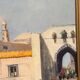 Swedish Oil on Canvas – “Southern Street” by J. Erix