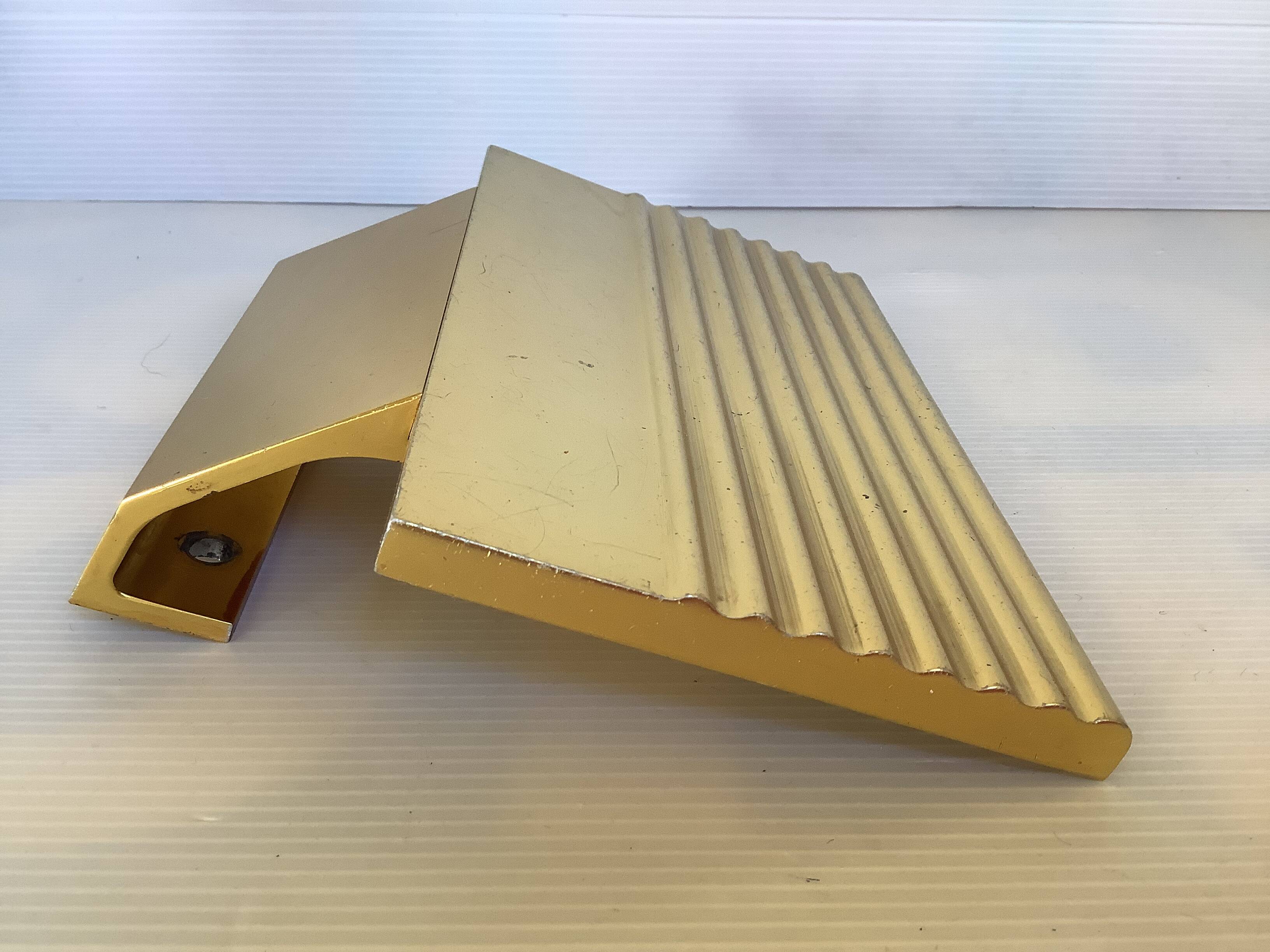 Gold metal door handle