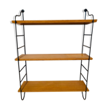 String wooden and metal shelf