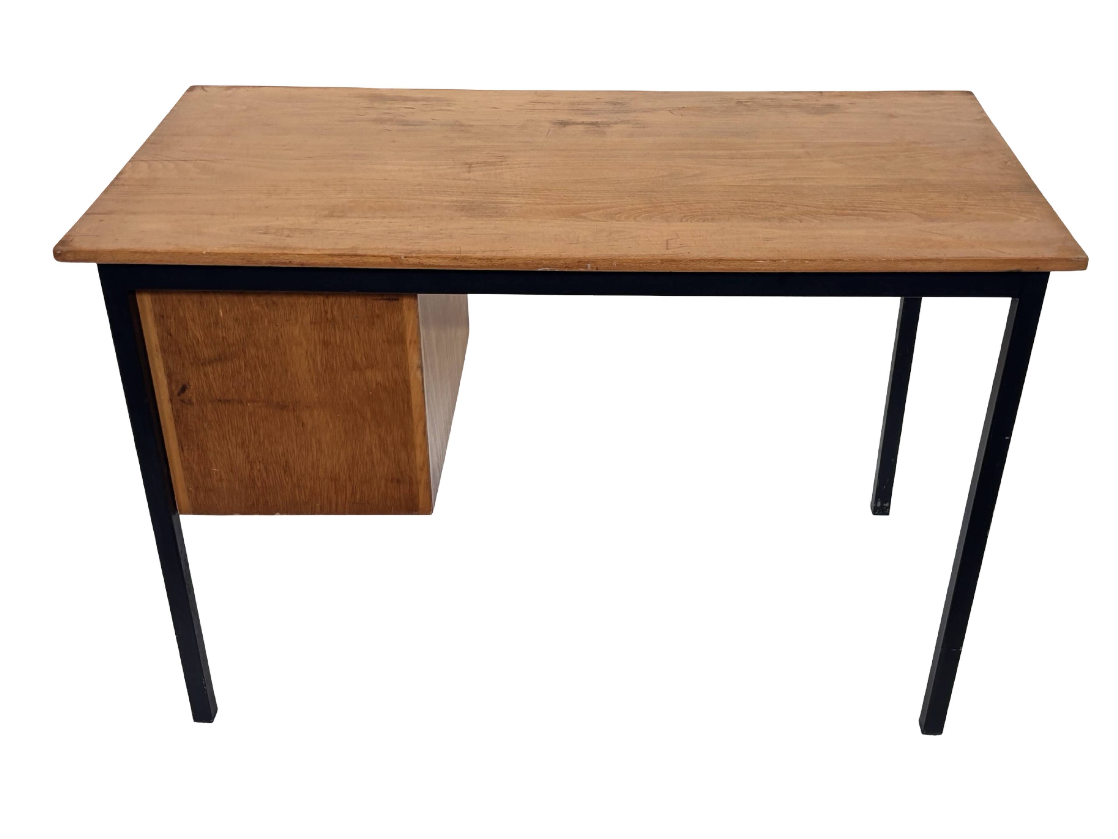 Vintage Desk 1960s Design Workspace with drawers