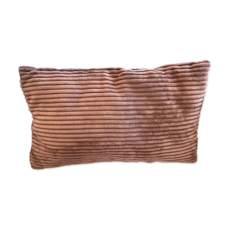 Coussin rectangulaire en velours côtelé