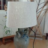 Old stoneware jar lamp